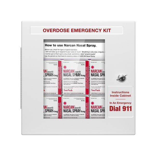 Aek Naloxone Overdose Emergency Cabinet NonLocking No Alarm  FrenchEnglish EN9529